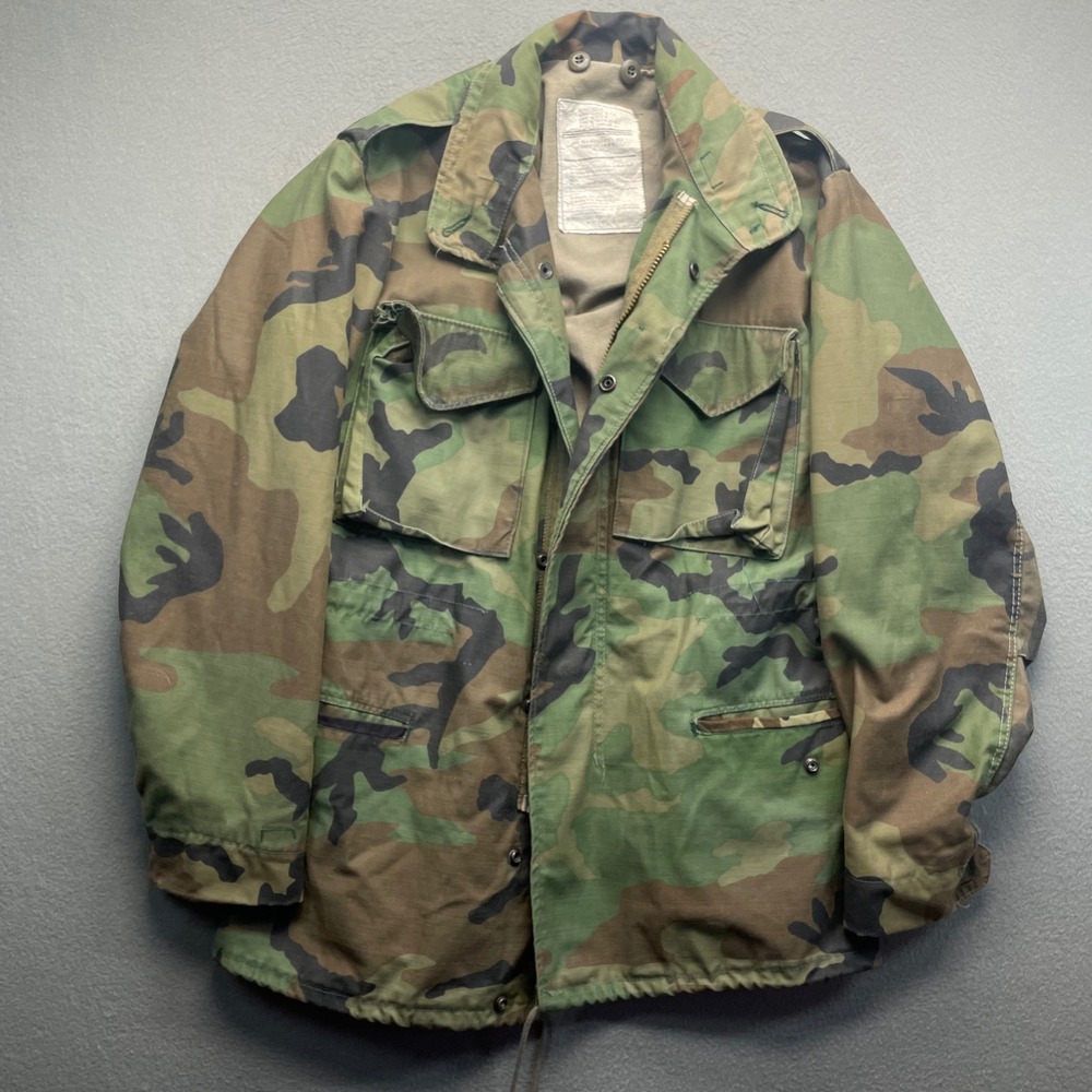 US Military M65 Field Jacket Woodland Camo Small Regular Cold Weather US Army